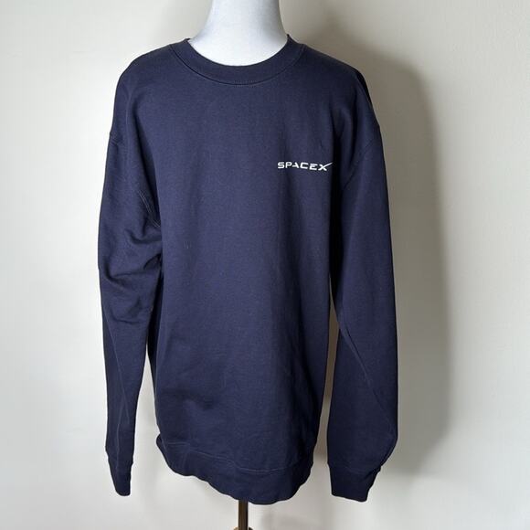 Space X Navy Blue Crewneck Sweatshirt - Picture 1 of 5
